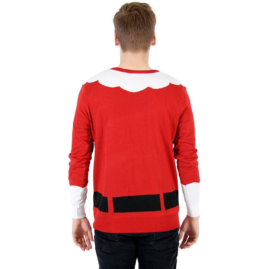 Ugly Christmas Sweater Santa Clause Sweater Costume - Red - M Ugly Christmas Sweater Santa Clause Sweater Costume - Red - M