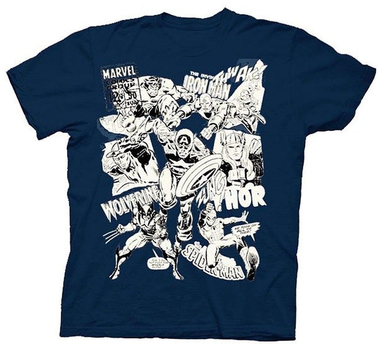 UV Collage Navy Youth T-shirt-tvso