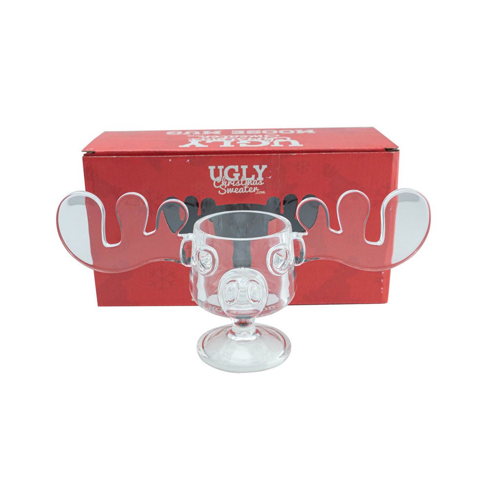 Vacation Movie Moose Mug Acrylic Christmas Clear Eggnog Mug - TVStoreOnline