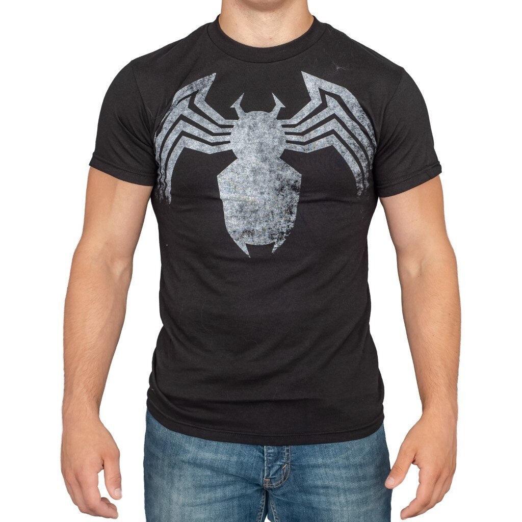 Venom Spider Legs Faded Black T-shirt-tvso