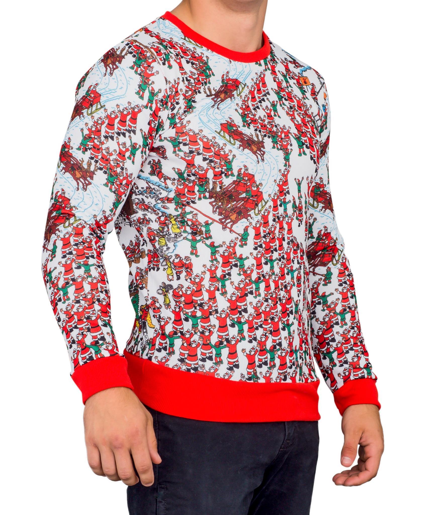 Where is Waldo Santa Sleds Long Sleeve Sweater - TVStoreOnline