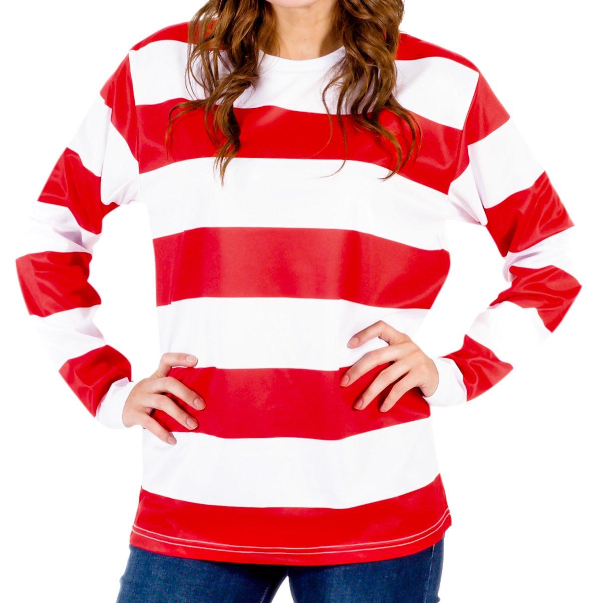 Where's Waldo DELUXE Adult Costume Set-tvso