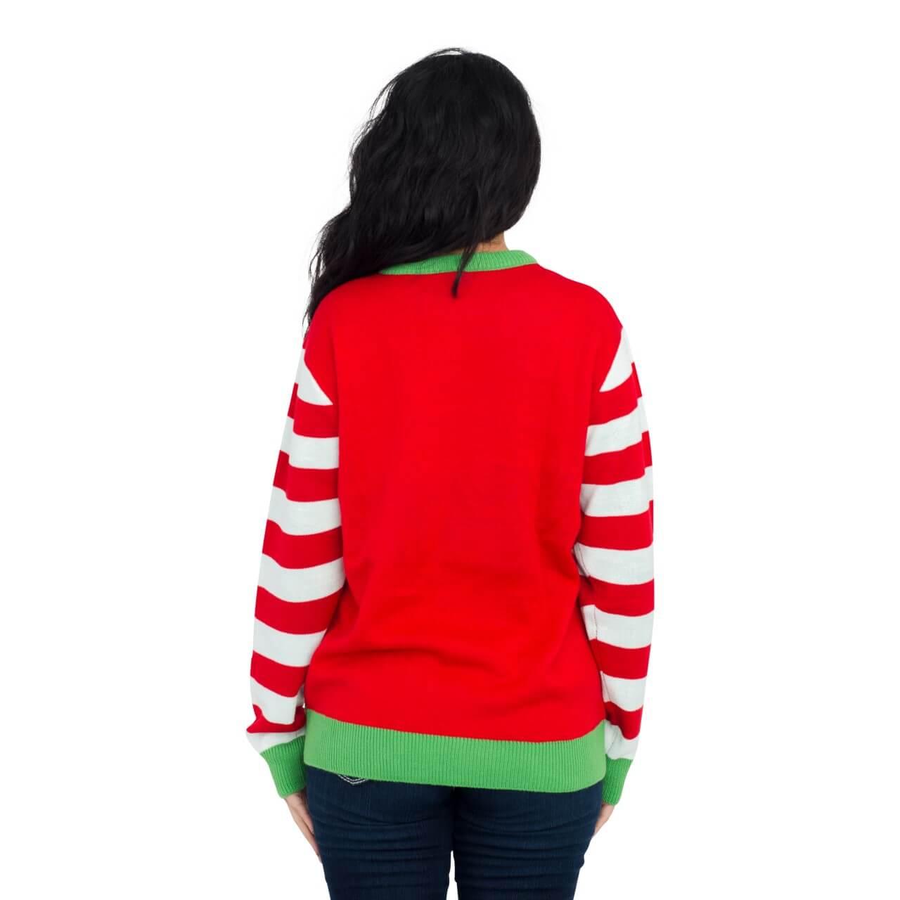 Women’s Happy Holidays Merry Christmas Sweater Back