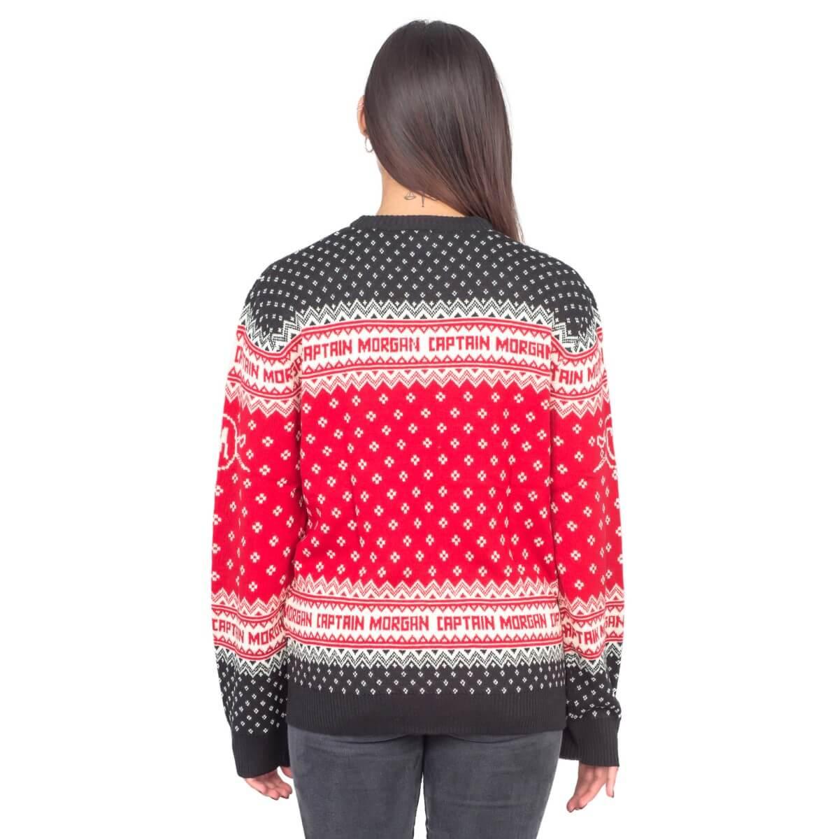 Women's Captain Morgan The Standing Captain Ugly Christmas Sweater - TVStoreOnline