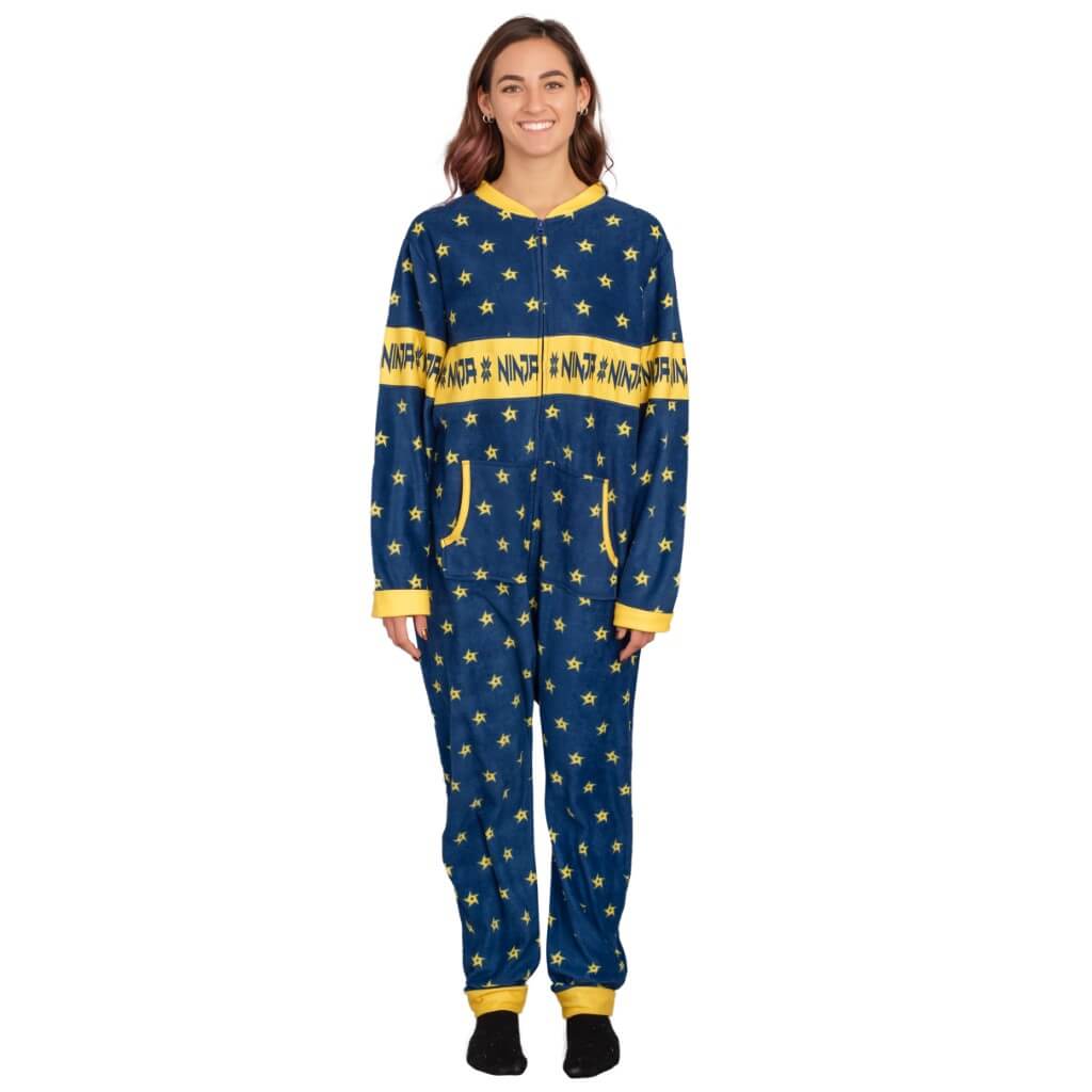 Women's Fortnite Ninja Shurikens Christmas Pattern Jumpsuit - TVStoreOnline