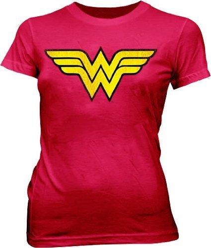 Wonder Woman Distressed Logo T-shirt-tvso