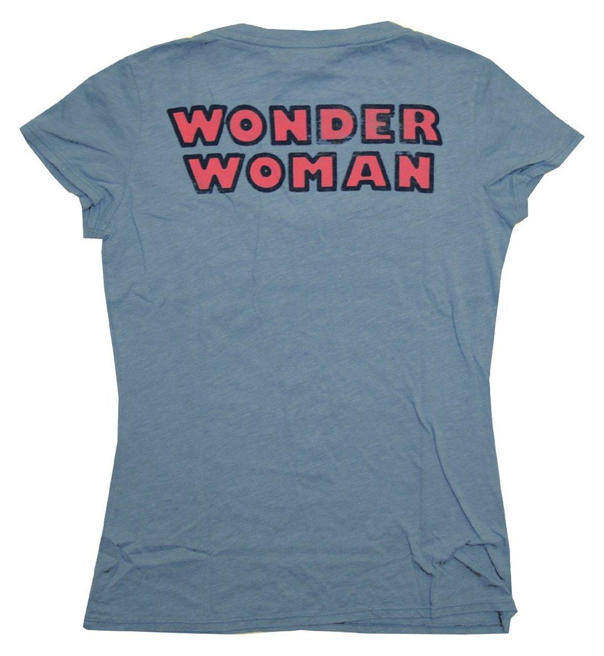 Wonder Woman The Skipper Logo Scoop Neck T-shirt-tvso