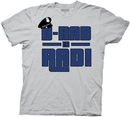 Workaholics B-Rad is Rad Adult Light Gray T-shirt-tvso