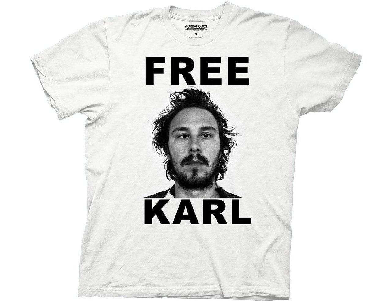 Workaholics Free Karl Mug Shot T-shirt-tvso