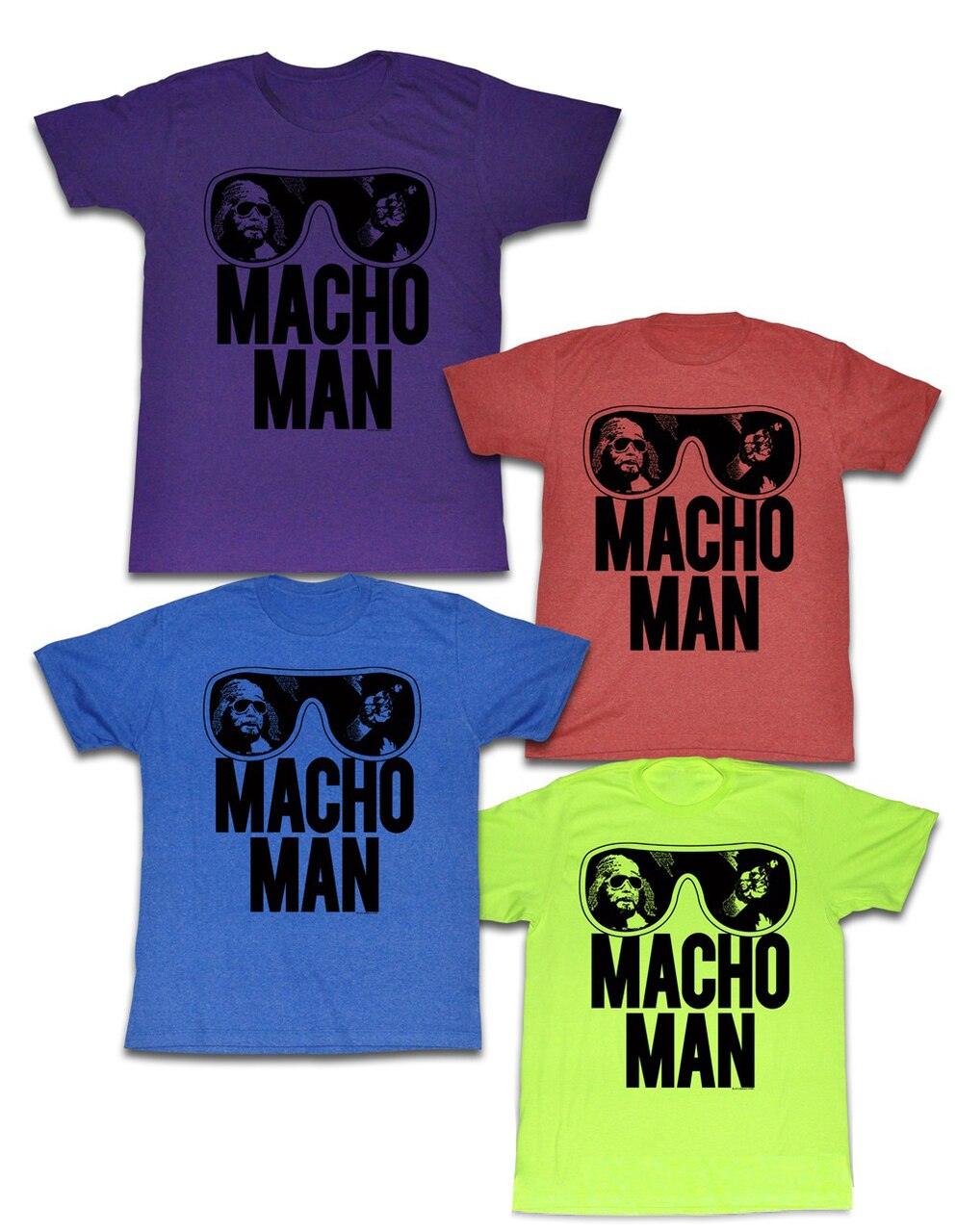 WWE Old School Macho Man Glasses T-Shirt-tvso