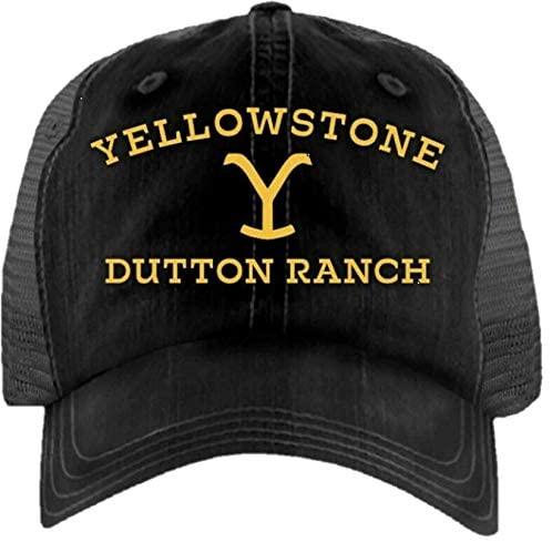 Yellowstone Dutton Ranch Black Trucker Hat 66-11 - TVStoreOnline