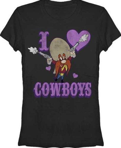 Yosemite Sam I Heart Love Cowboys T-shirt-tvso